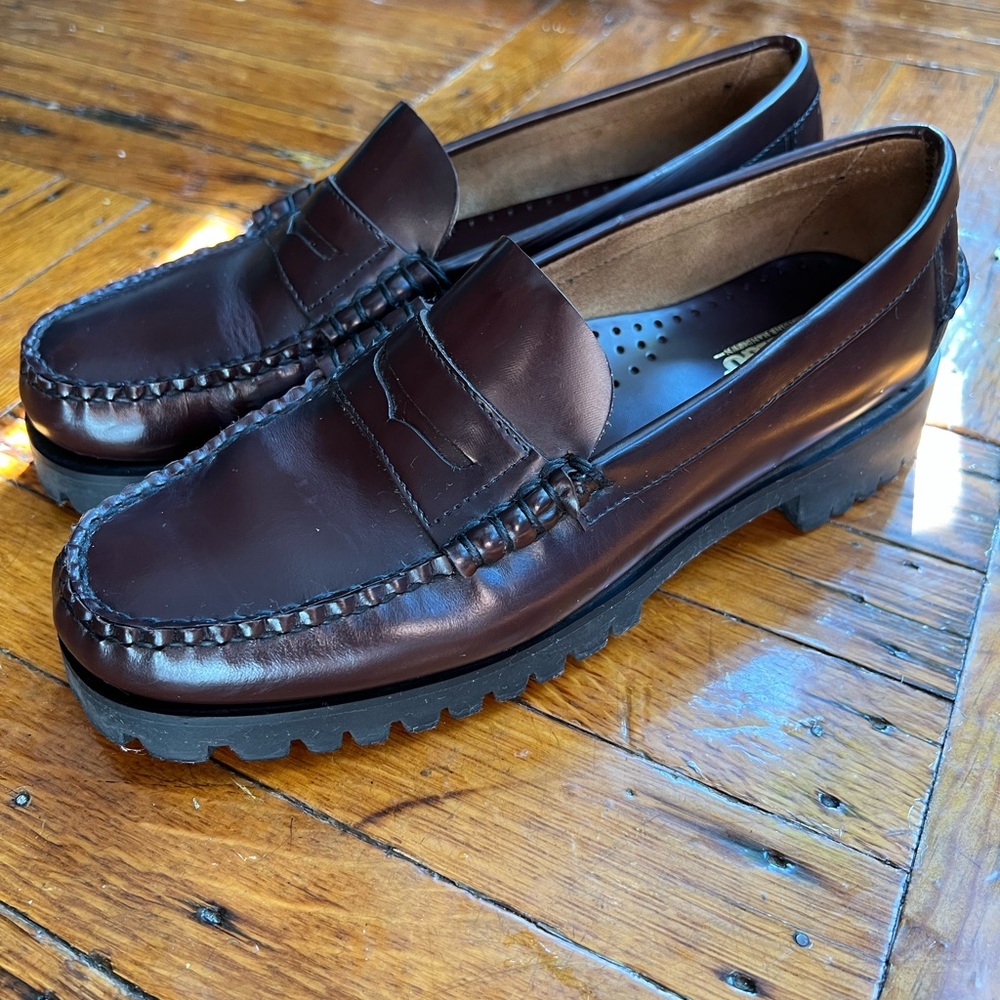 Sebago Burgundy Leather Loafers